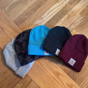 Carhartt Women's Beanie Set - Light Gray, Camouflage, Teal, Black, Burgundy